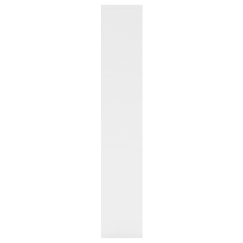 Raft de perete, alb, 36x16x90 cm, lemn prelucrat