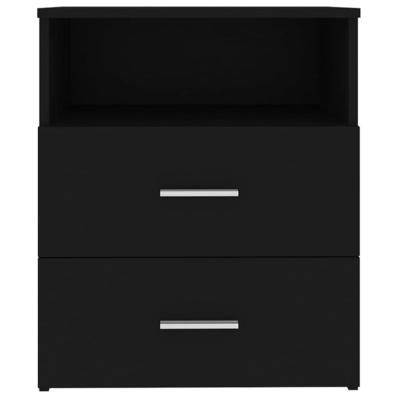 Noptiere, 2 buc., negru, 50x32x60 cm