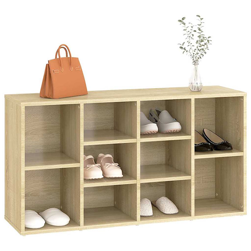 Banchetă pantofar stejar sonoma, 103x30x55 cm, lemn prelucrat