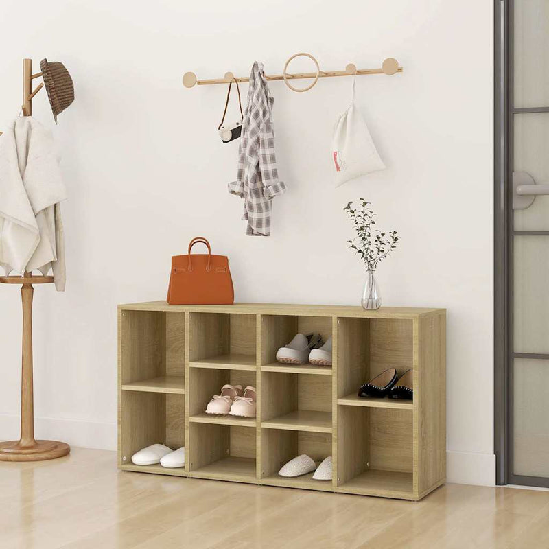 Banchetă pantofar stejar sonoma, 103x30x55 cm, lemn prelucrat