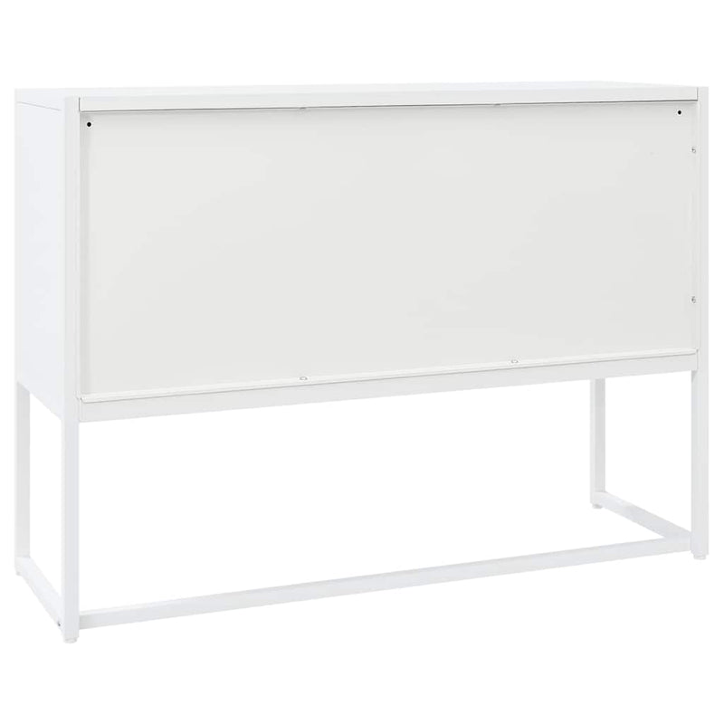 Servantă, alb, 105x35x75 cm, oțel