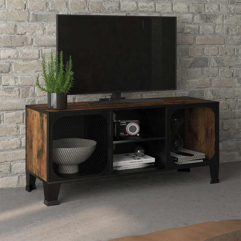 Dulap TV ,maro,105x36x47 cm,metal și MDF