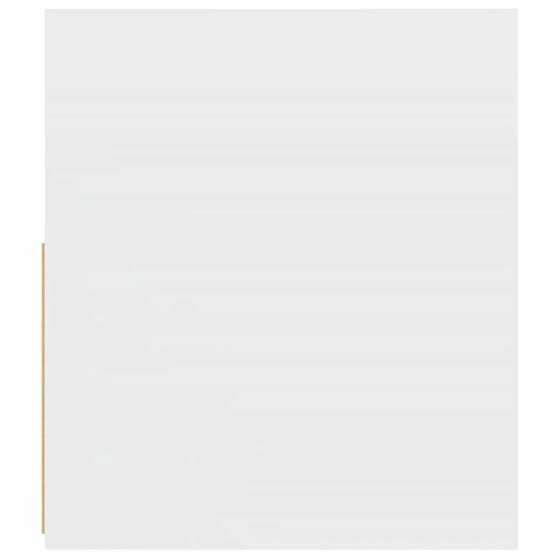 Noptiere cu LED-uri, 2 buc., alb, 60x35x40 cm