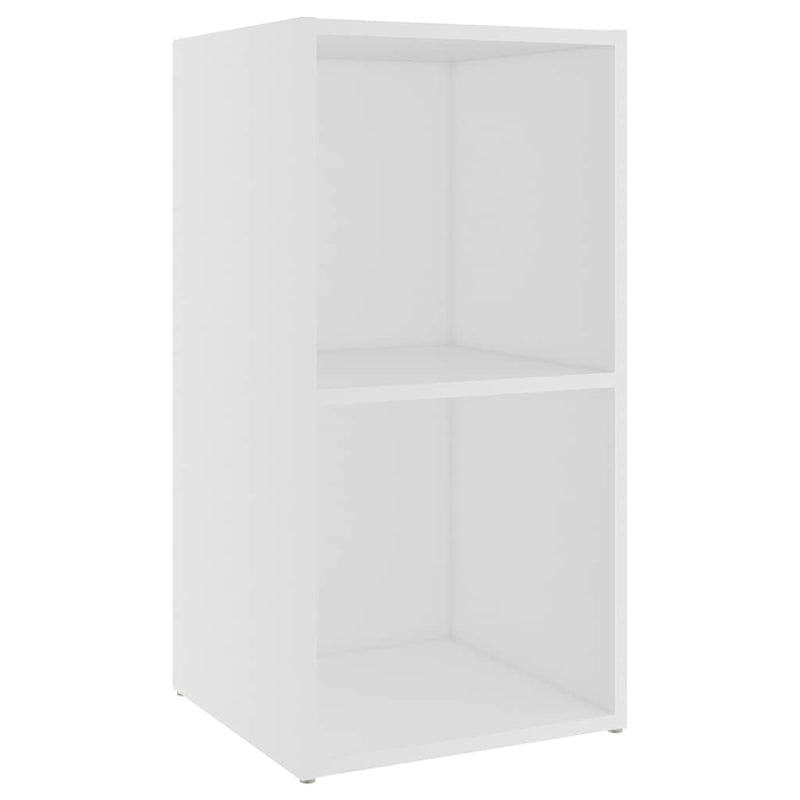 Dulapuri TV, 2 buc., alb, 72x35x36,5 cm, lemn prelucrat