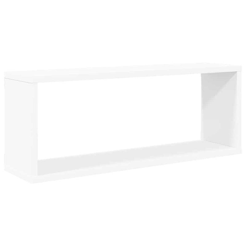 Rafturi de perete cub 2 bucăți alb 60x15x23 cm lemn prelucrat