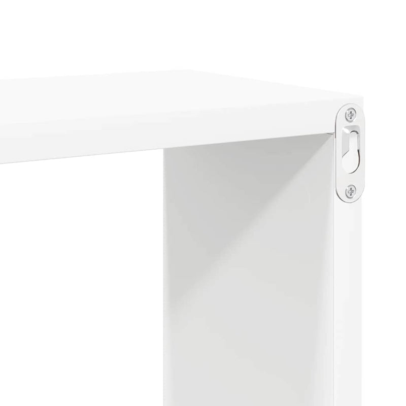 Rafturi de perete cub 2 bucăți alb 60x15x23 cm lemn prelucrat