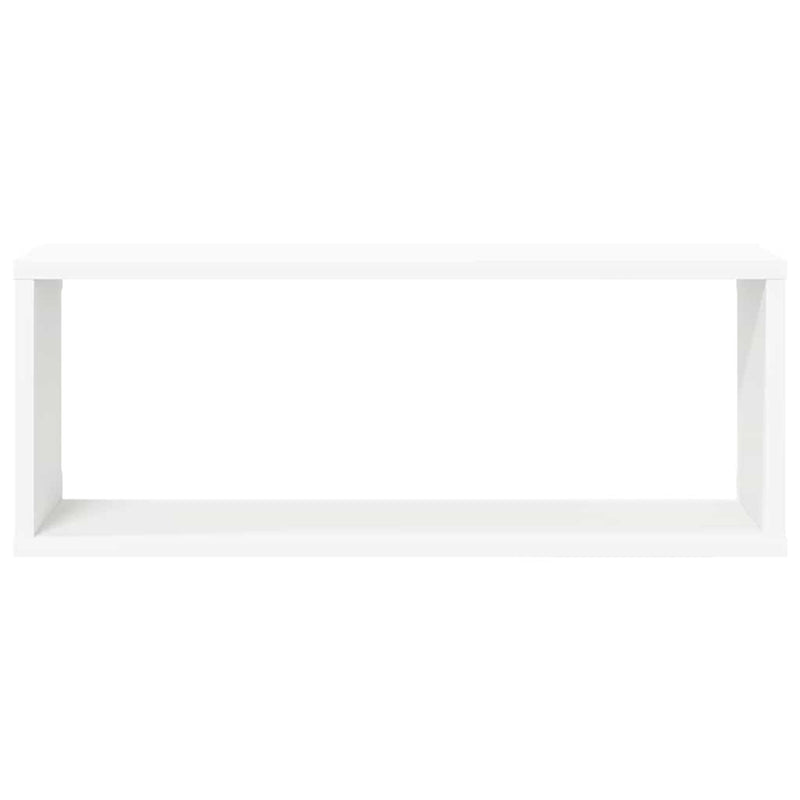 Rafturi de perete în formă de cub 6 buc. alb 60x15x23 cm lemn