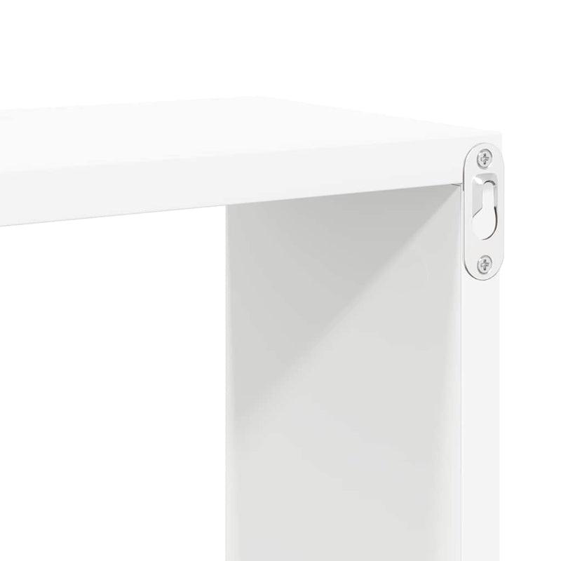 Rafturi de perete în formă de cub 6 buc. alb 60x15x23 cm lemn