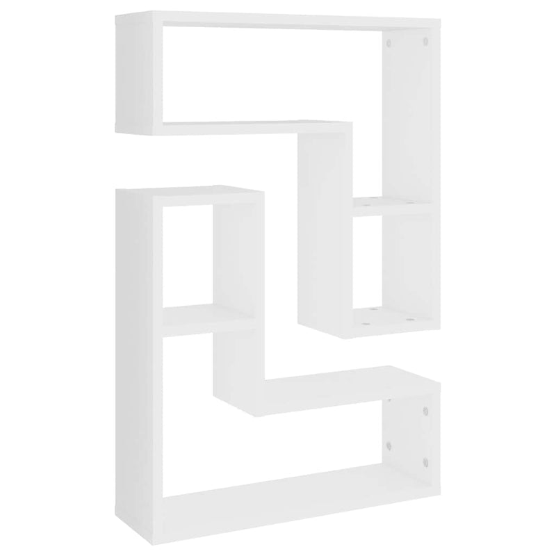 Rafturi de perete, 2 buc., alb, 50x15x50 cm, PAL