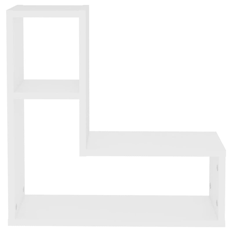 Rafturi de perete, 2 buc., alb, 50x15x50 cm, PAL