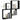 Raft de perete cub, negru, 80x15x78,5 cm, PAL