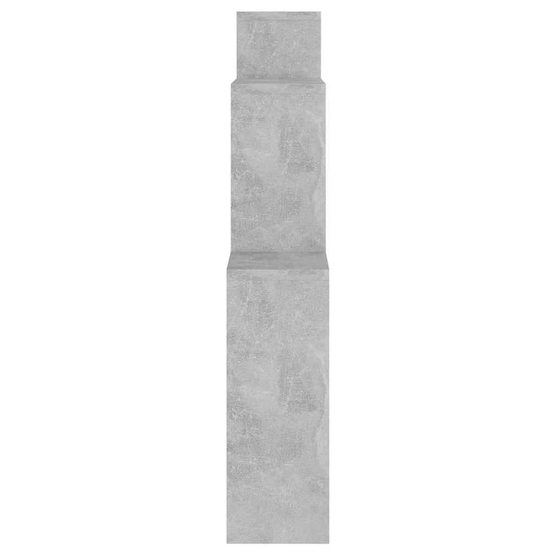 Raft de perete de cub, gri beton, 80x15x78,5 cm, PAL