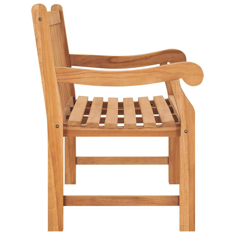 Bancă de grădină, 114 cm, lemn masiv de tec