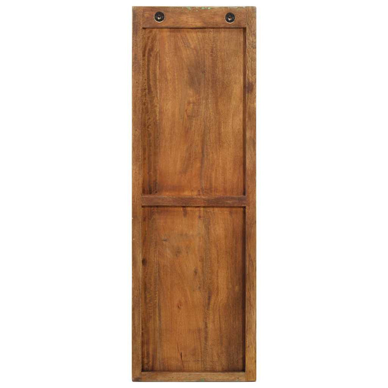 Cuier de haine de perete 2 buc. 36x3x110 cm lemn masiv reciclat