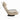 Scaun de podea pivotant, crem, material textil