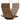 Scaun de podea pivotant, maro, material textil