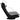 Scaun de podea pivotant, negru, material textil