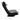 Scaun de podea pivotant, negru, material textil