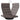 Scaun de podea pivotant, gri taupe, material textil