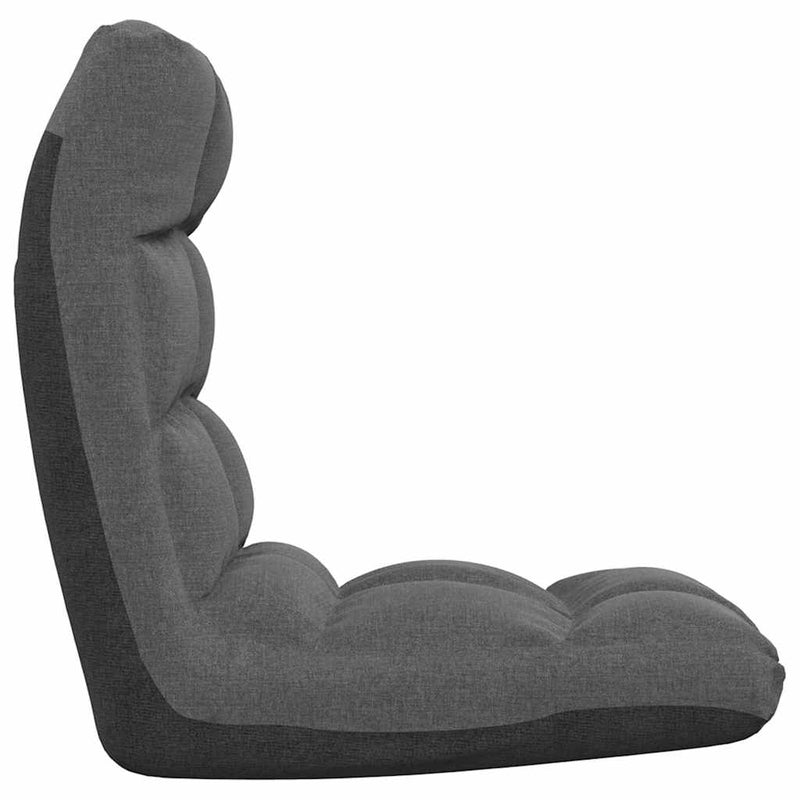 Scaun pliabil de podea, gri închis, textil