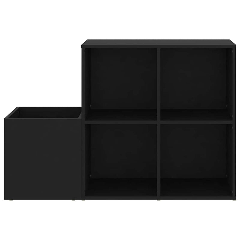 Pantofar de hol, negru, 105x35,5x70 cm, PAL