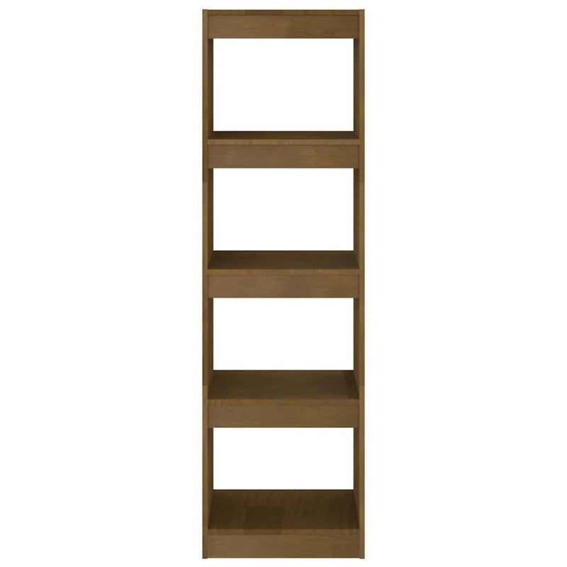 Bibliotecă/Separator cameră, maro miere 40x30x135,5 cm lemn pin