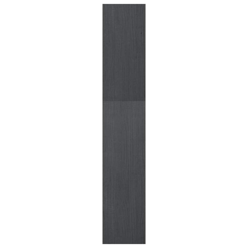 Bibliotecă/Separator cameră, gri, 40x30x167,5 cm lemn masiv pin