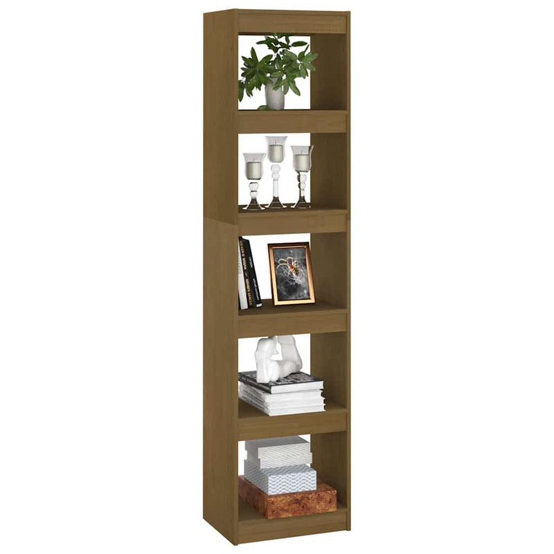 Bibliotecă/Separator cameră maro miere 40x30x167,5 cm lemn pin