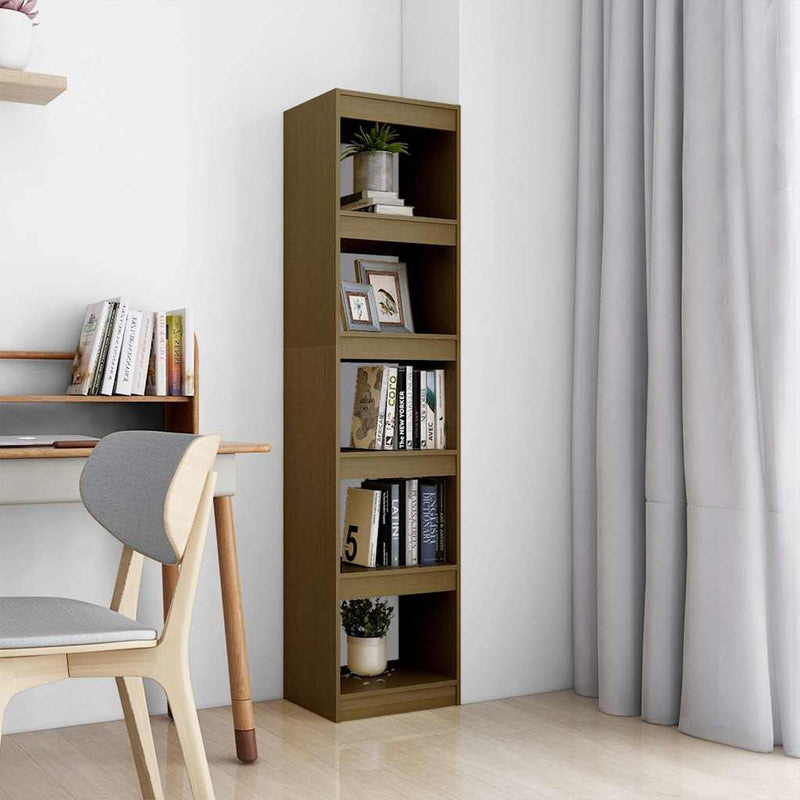 Bibliotecă/Separator cameră maro miere 40x30x167,5 cm lemn pin
