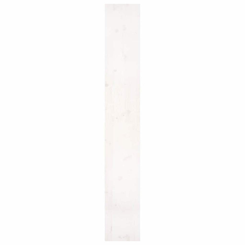 Bibliotecă/Separator cameră, alb, 80x30x199,5 cm lemn masiv pin