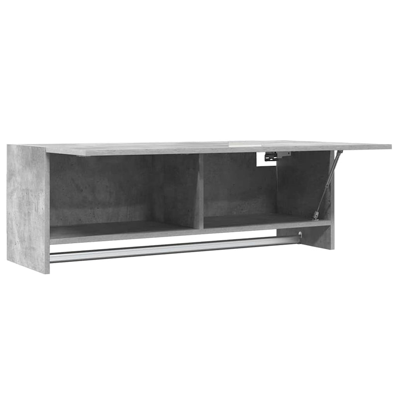 Șifonier, gri beton, 100x32,5x35 cm, PAL