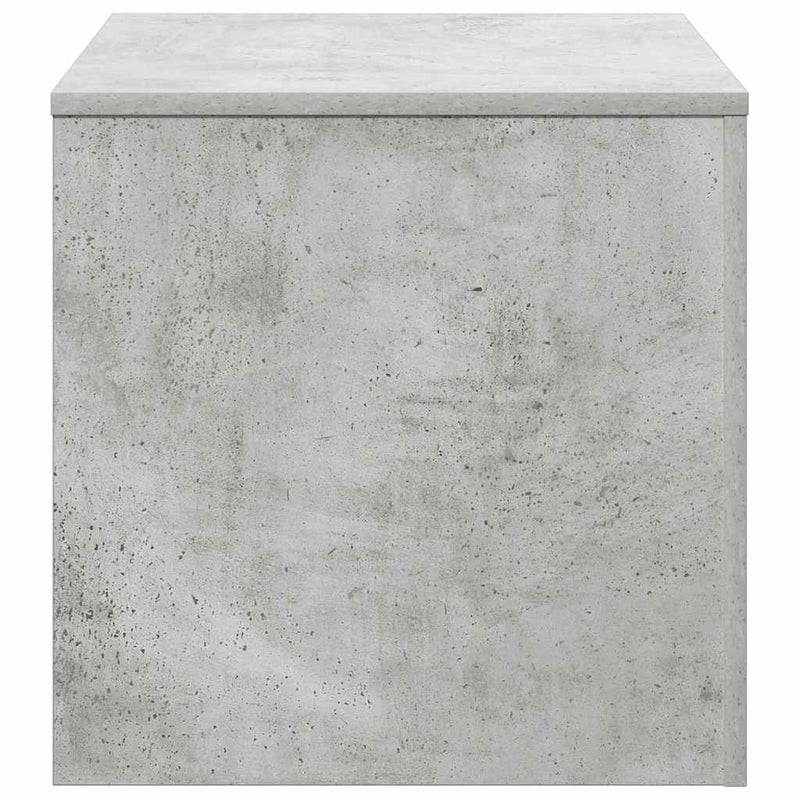 Mese laterale, 3 buc., gri beton, lemn compozit