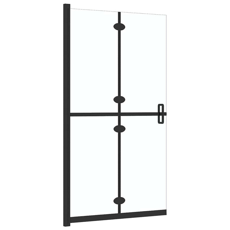 Perete de duș walk-in pliabil 90x190 cm sticlă ESG transparentă