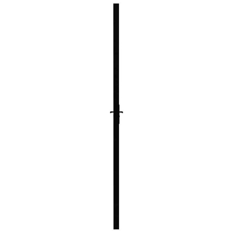 Uși de interior 93 x 201,5 cm Aluminiu Negru și transparent