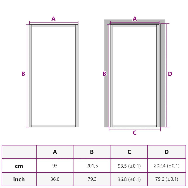 Uși de interior 93 x 201,5 cm Aluminiu Negru și transparent