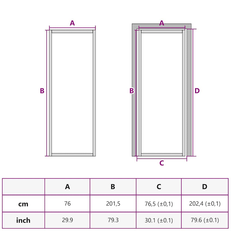 Uși de interior 76 x 201,5 cm Aluminiu Negru și transparent