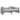 Pat extensibil de zi, gri, 2x(90x200) cm, lemn masiv de pin