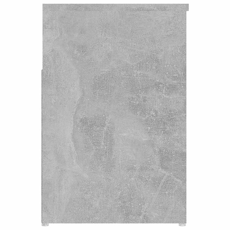 Banchetă pantofar, gri beton, 80x30x45 cm, PAL