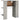 Dulap de hol, gri beton, 97,5x37x99 cm, lemn prelucrat