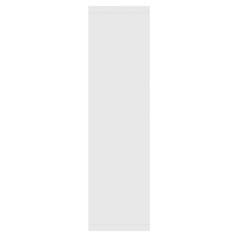 Dulap cu oglindă și LED, alb, 76x15x55 cm