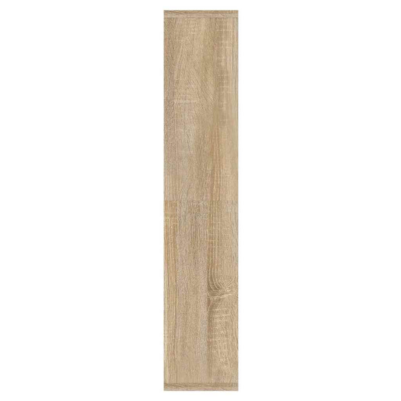 Dulap cu oglindă și LED, stejar sonoma, 91x15x76,5 cm