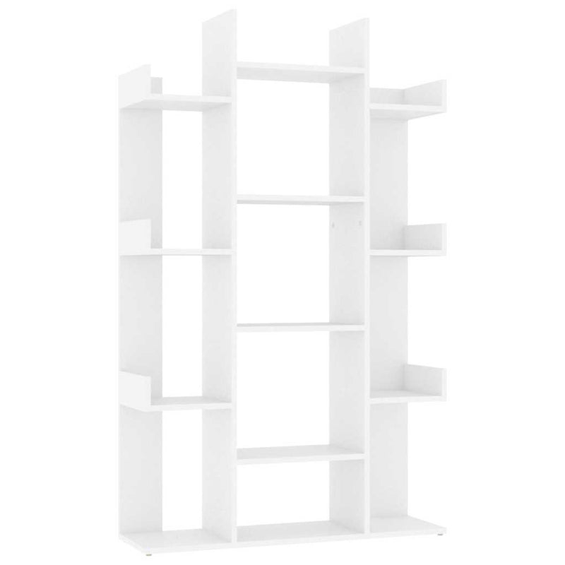 Bibliotecă, alb, 86x25,5x140 cm, PAL