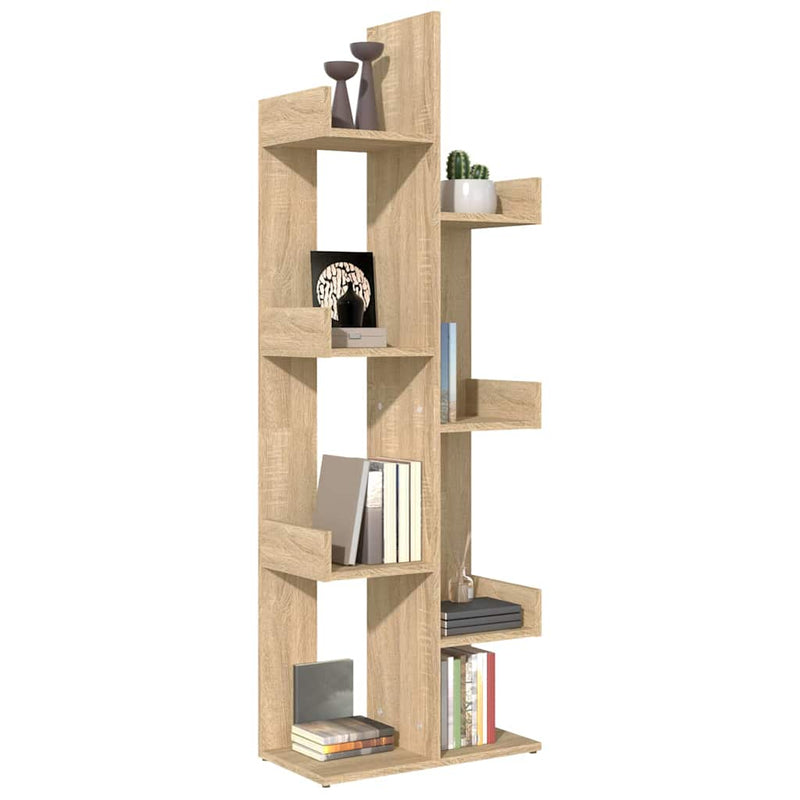 Bibliotecă, stejar sonoma, 48x25,5x140 cm, PAL