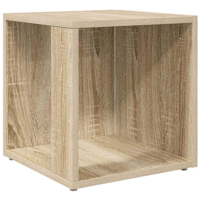 Masă laterală, stejar sonoma, 33x33x34,5 cm, lemn prelucrat