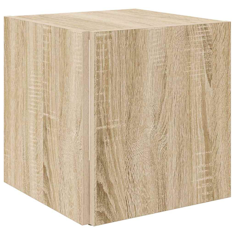 Masă laterală, stejar sonoma, 33x33x34,5 cm, lemn prelucrat