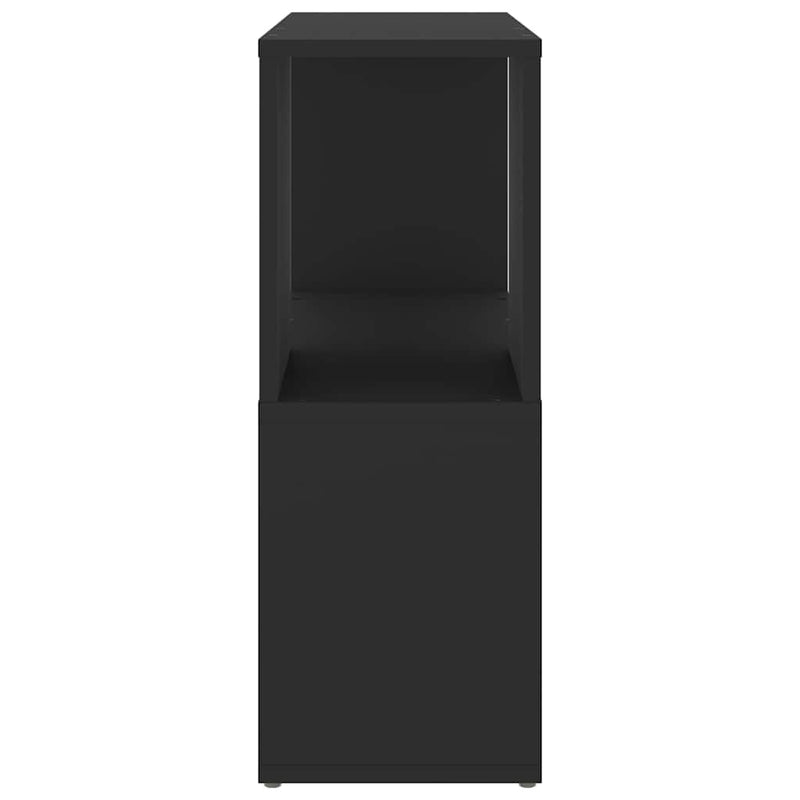 Bibliotecă, negru, 60 x 24 x 63 cm, PAL