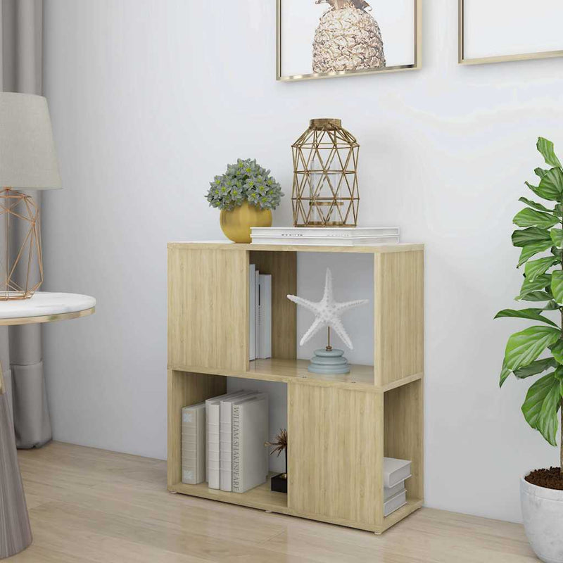 Bibliotecă, stejar sonoma, 60x24x63 cm, PAL