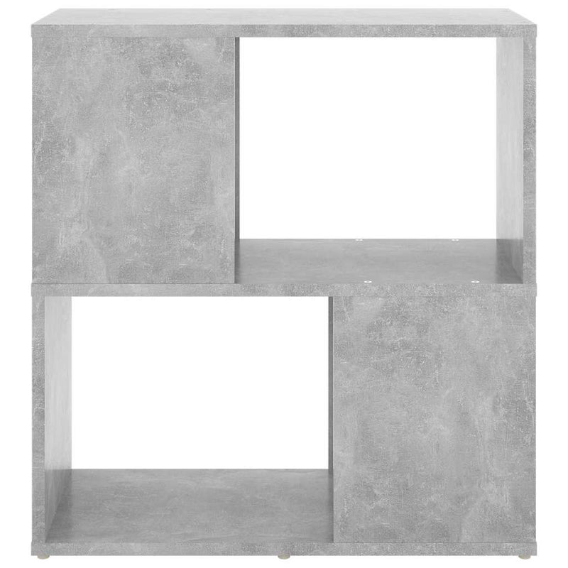 Bibliotecă, gri beton, 60 x 24 x 63 cm, PAL