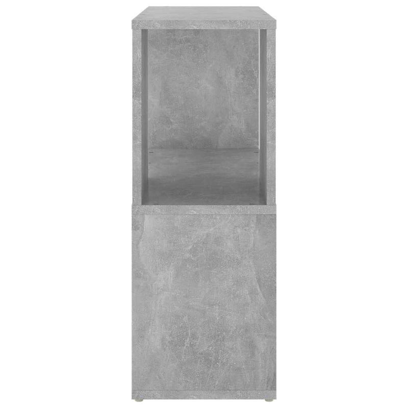 Bibliotecă, gri beton, 60 x 24 x 63 cm, PAL