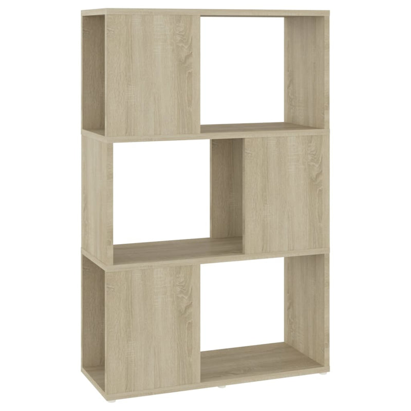 Bibliotecă/Separator cameră, stejar sonoma, 60x24x94 cm, PAL